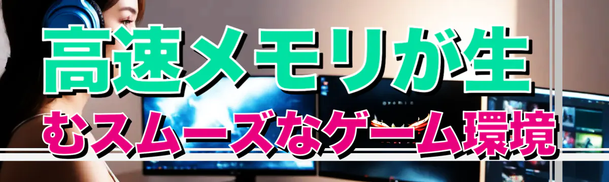 高速メモリが生むスムーズなゲーム環境