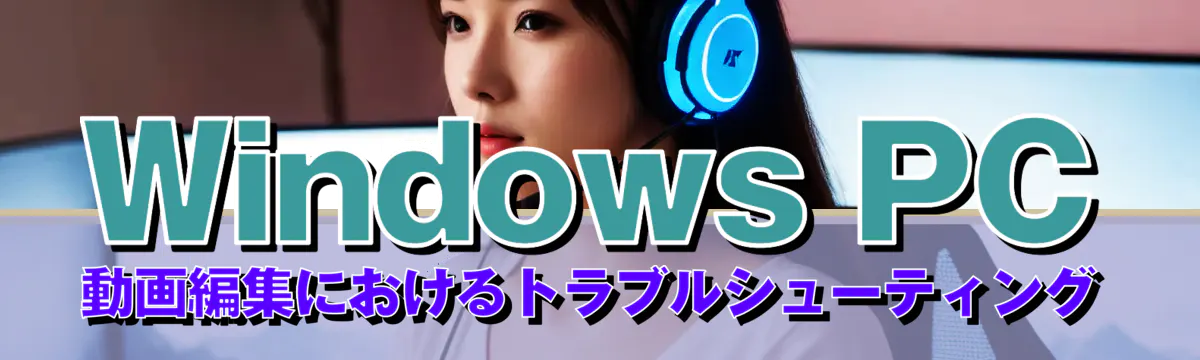 Windows PC動画編集におけるトラブルシューティング
