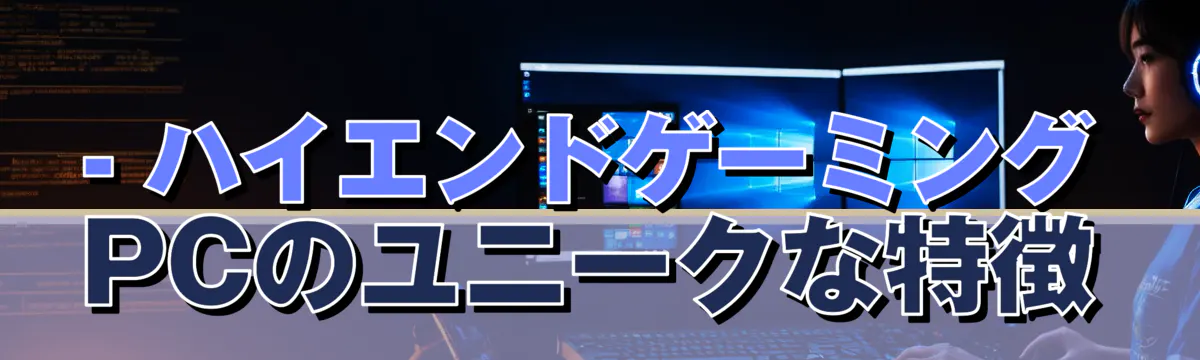 - ハイエンドゲーミングPCのユニークな特徴