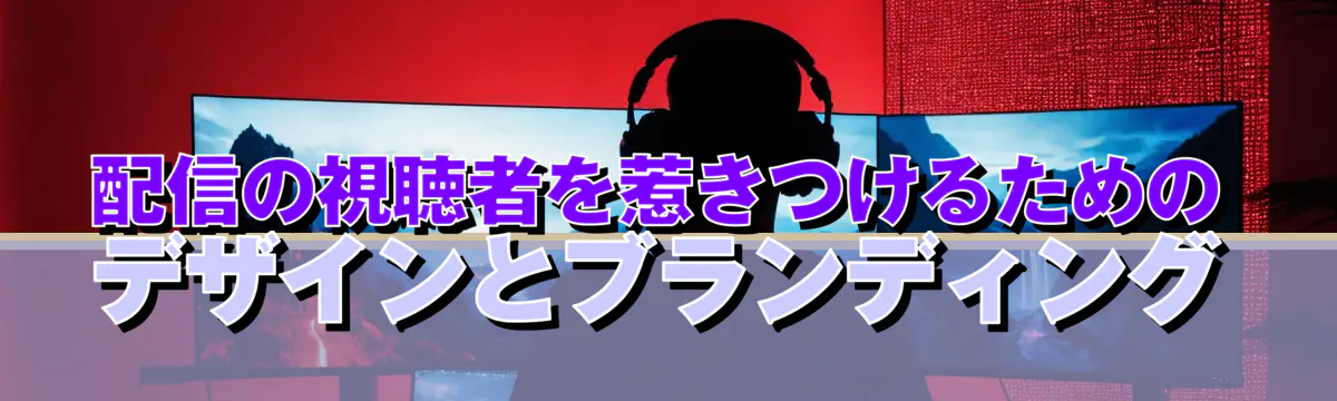 配信の視聴者を惹きつけるためのデザインとブランディング
