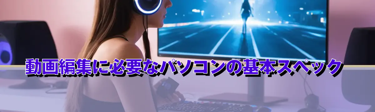 動画編集に必要なパソコンの基本スペック