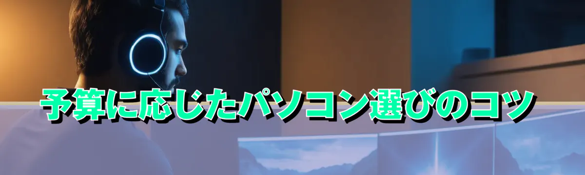 予算に応じたパソコン選びのコツ