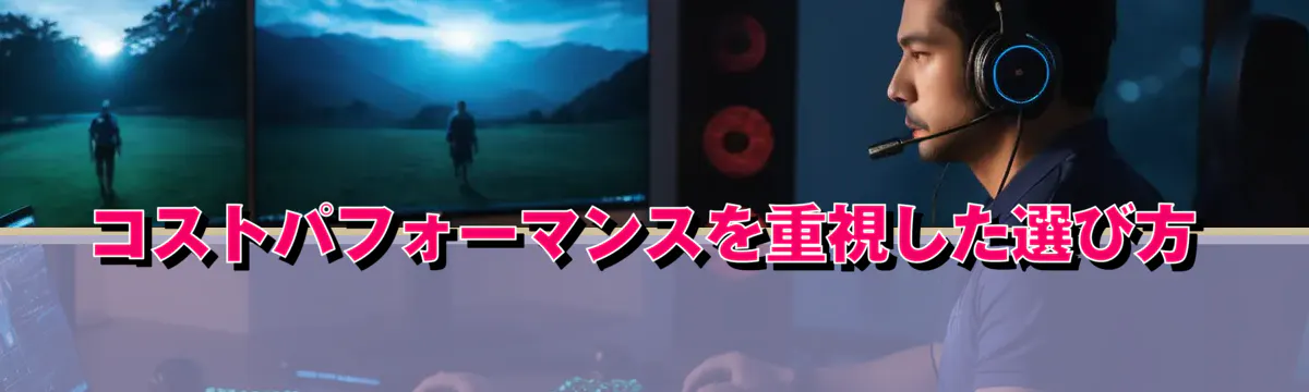 コストパフォーマンスを重視した選び方