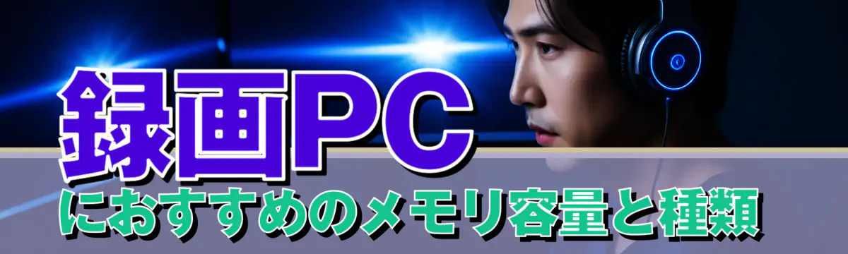 録画PCにおすすめのメモリ容量と種類