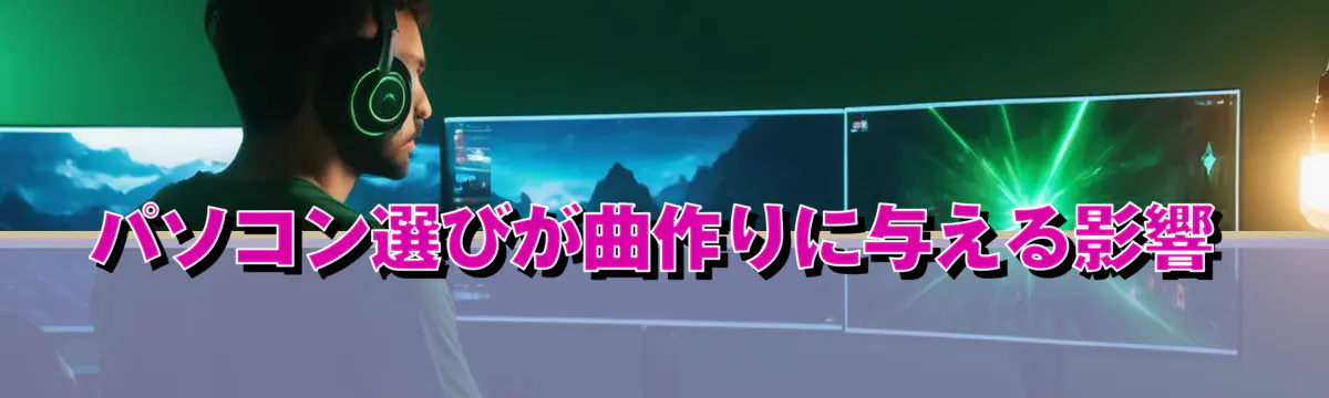 パソコン選びが曲作りに与える影響