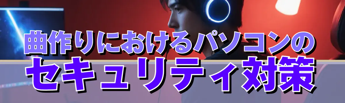 曲作りにおけるパソコンのセキュリティ対策