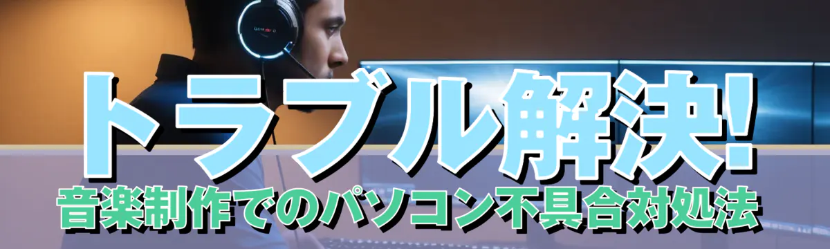 トラブル解決! 音楽制作でのパソコン不具合対処法
