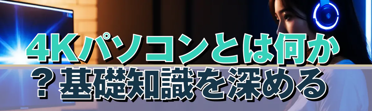4Kパソコンとは何か？基礎知識を深める 
