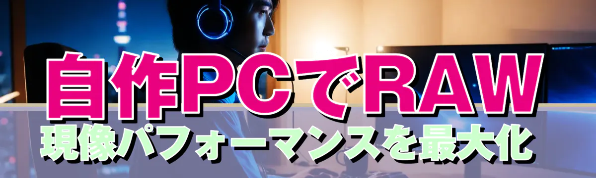 自作PCでRAW現像パフォーマンスを最大化 
