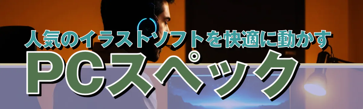 人気のイラストソフトを快適に動かすPCスペック