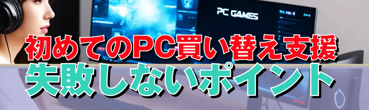 初めてのPC買い替え支援 失敗しないポイント
