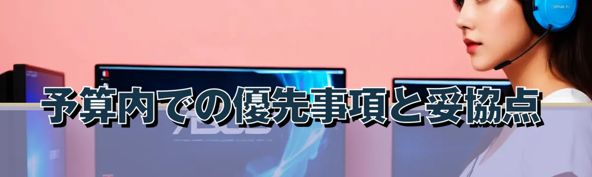 予算内での優先事項と妥協点
