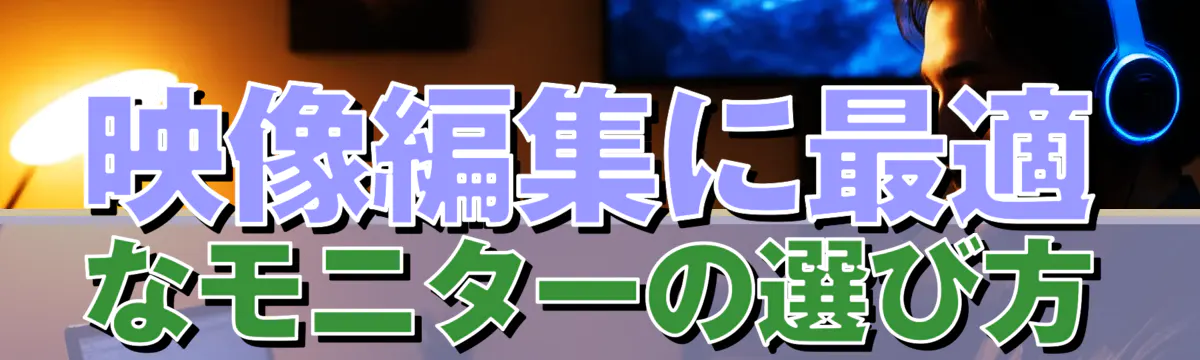 映像編集に最適なモニターの選び方
