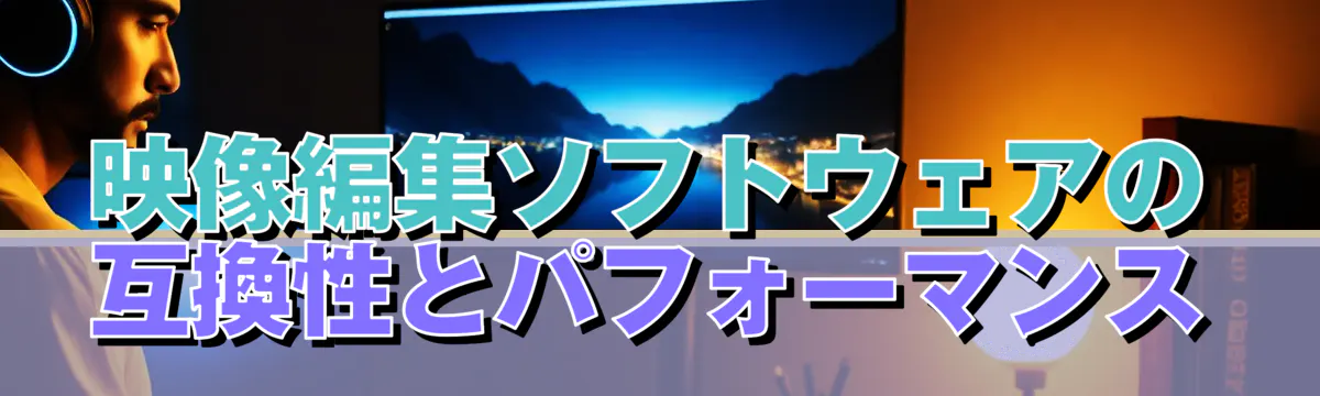 映像編集ソフトウェアの互換性とパフォーマンス

