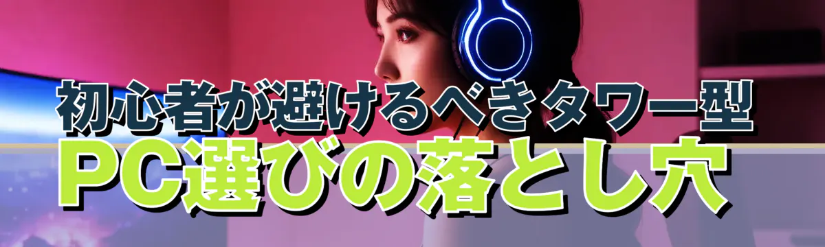 初心者が避けるべきタワー型PC選びの落とし穴