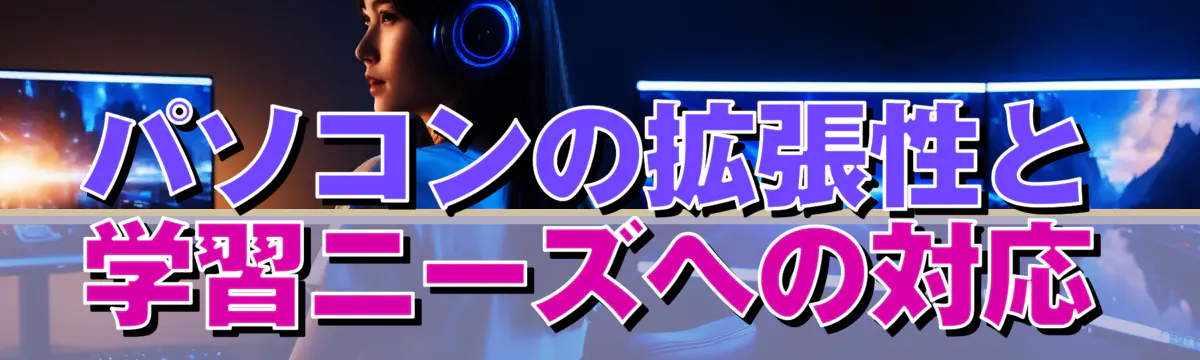 パソコンの拡張性と学習ニーズへの対応