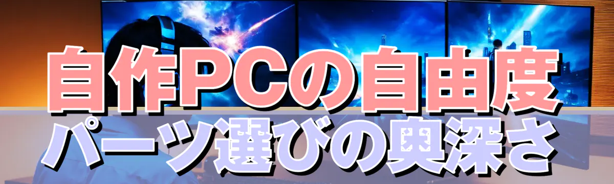 自作PCの自由度 パーツ選びの奥深さ
