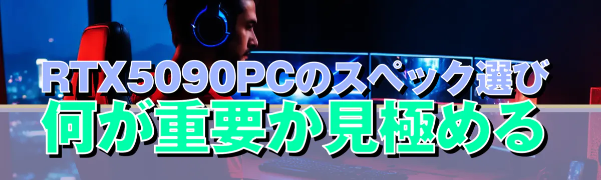 RTX5090PCのスペック選び 何が重要か見極める