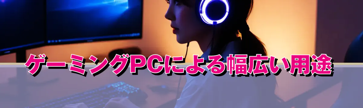 ゲーミングPCによる幅広い用途
