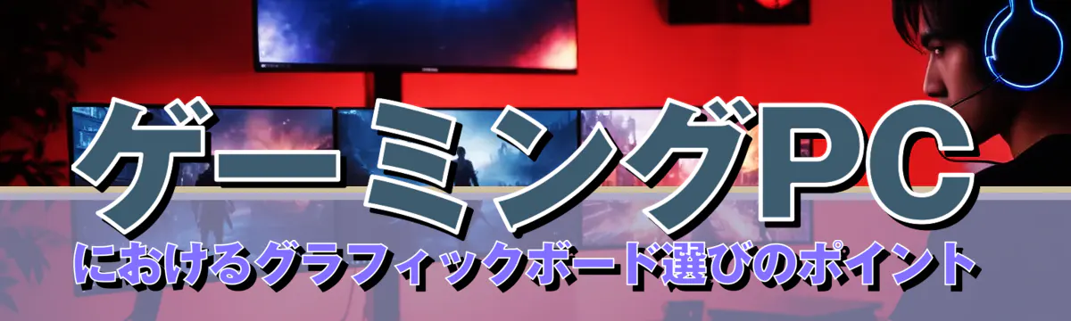 ゲーミングPCにおけるグラフィックボード選びのポイント