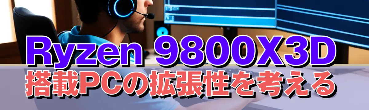 Ryzen 9800X3D搭載PCの拡張性を考える