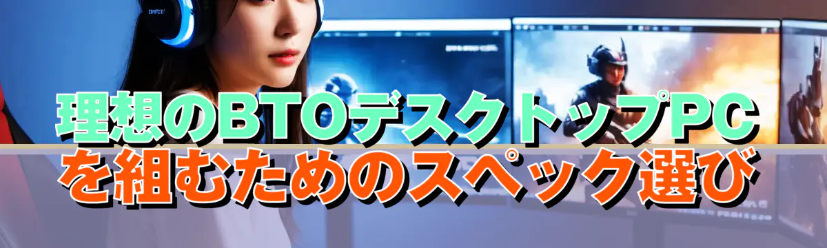 理想のBTOデスクトップPCを組むためのスペック選び