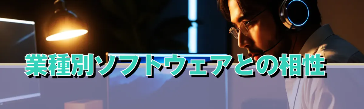 業種別ソフトウェアとの相性 
