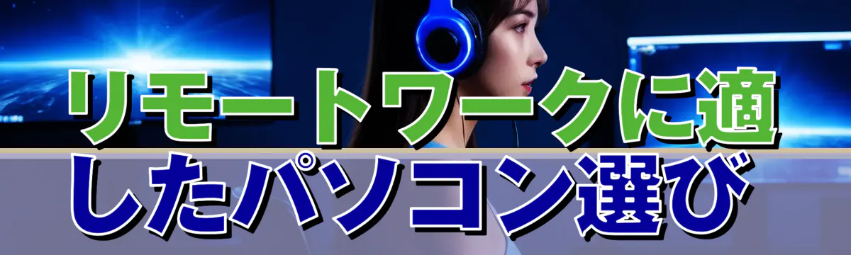 リモートワークに適したパソコン選び 
