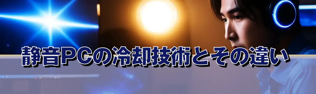 静音PCの冷却技術とその違い
