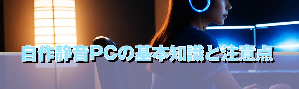 自作静音PCの基本知識と注意点
