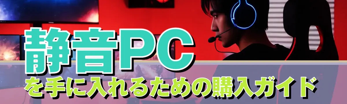 静音PCを手に入れるための購入ガイド
