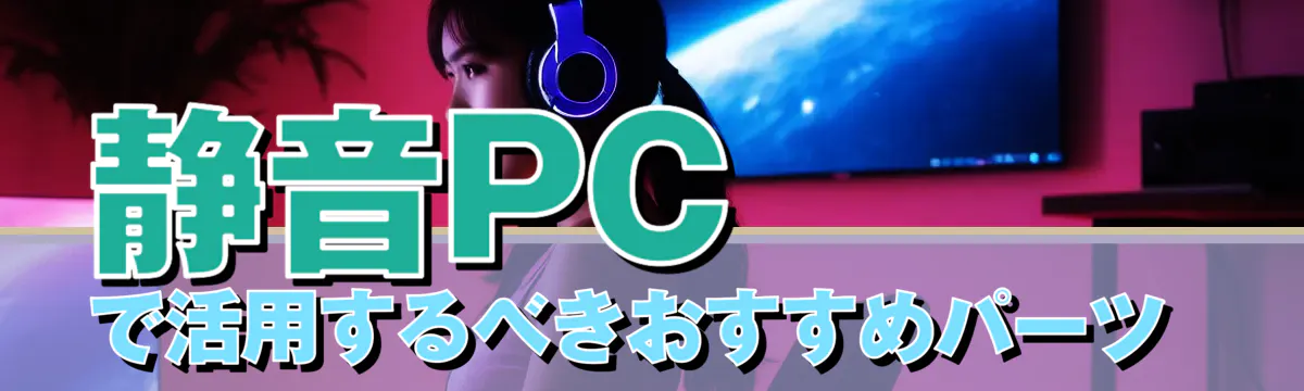 静音PCで活用するべきおすすめパーツ 
