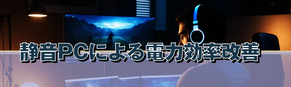 静音PCによる電力効率改善 
