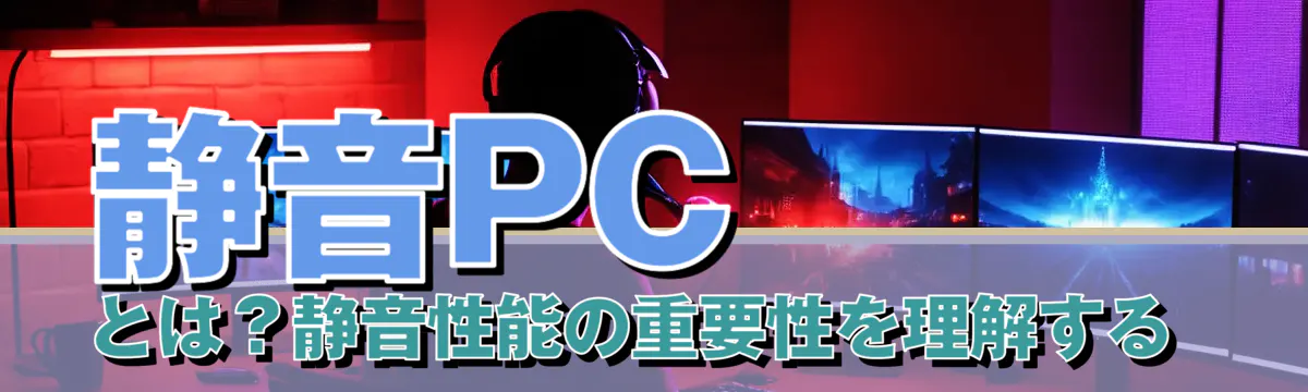 静音PCとは?静音性能の重要性を理解する