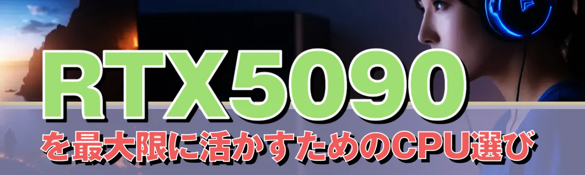 RTX5090を最大限に活かすためのCPU選び