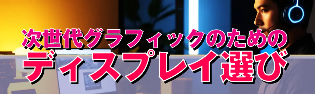 次世代グラフィックのためのディスプレイ選び
