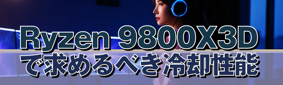 Ryzen 9800X3Dで求めるべき冷却性能
