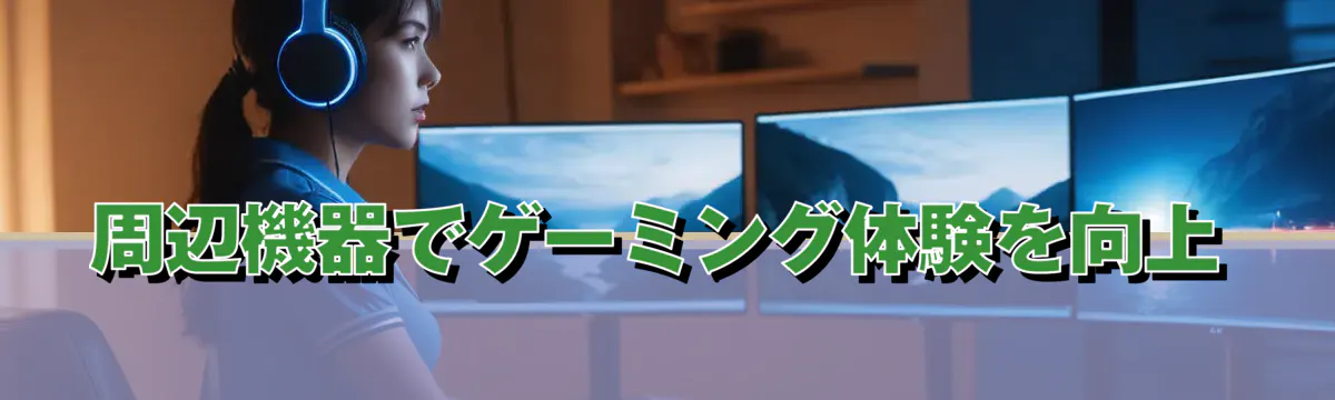 周辺機器でゲーミング体験を向上