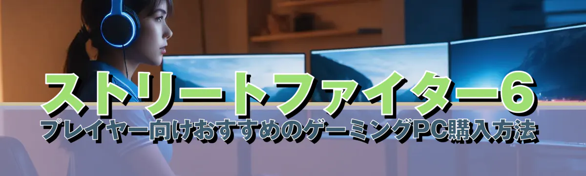 ストリートファイター6プレイヤー向けおすすめのゲーミングPC購入方法