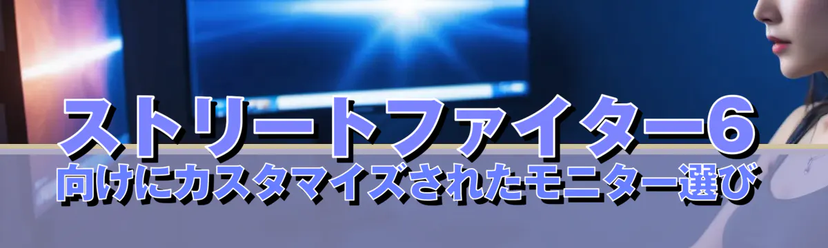 ストリートファイター6向けにカスタマイズされたモニター選び
