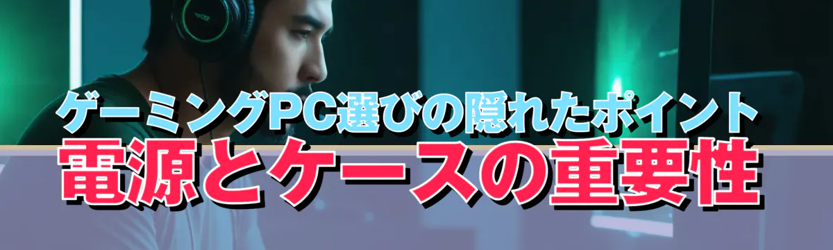 ゲーミングPC選びの隠れたポイント 電源とケースの重要性