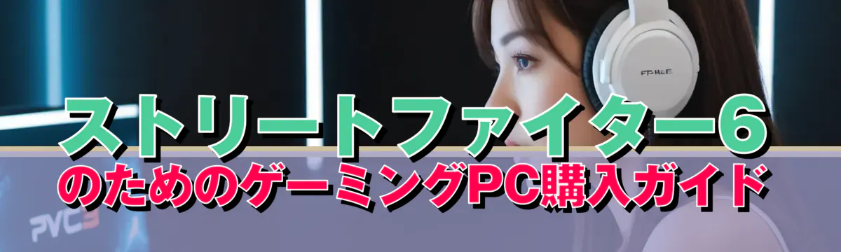 ストリートファイター6のためのゲーミングPC購入ガイド