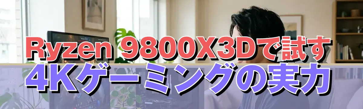 Ryzen 9800X3Dで試す4Kゲーミングの実力