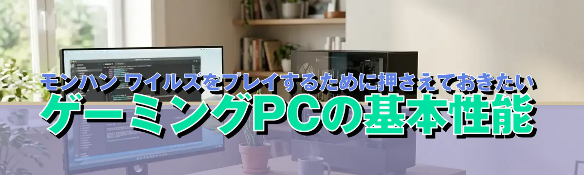 モンハン ワイルズをプレイするために押さえておきたいゲーミングPCの基本性能