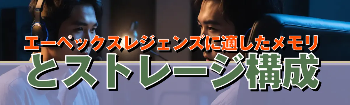 エーペックスレジェンズに適したメモリとストレージ構成