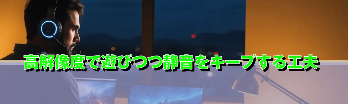 高解像度で遊びつつ静音をキープする工夫
