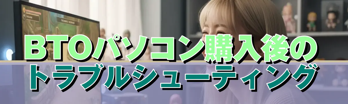 BTOパソコン購入後のトラブルシューティング