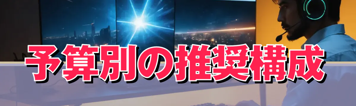 予算別の推奨構成