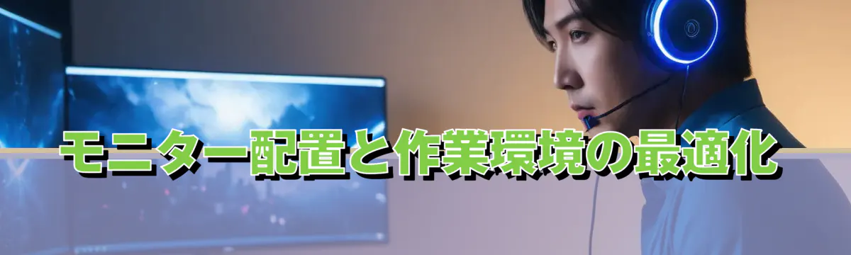 モニター配置と作業環境の最適化