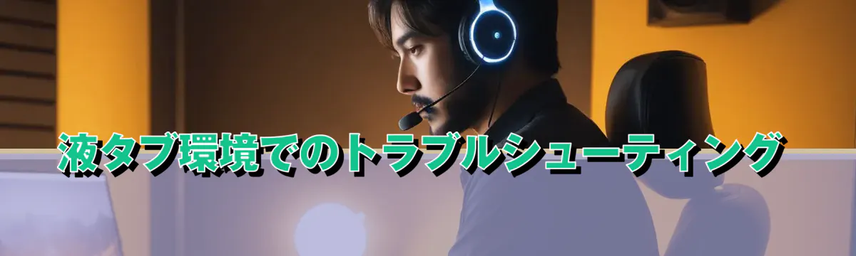 液タブ環境でのトラブルシューティング